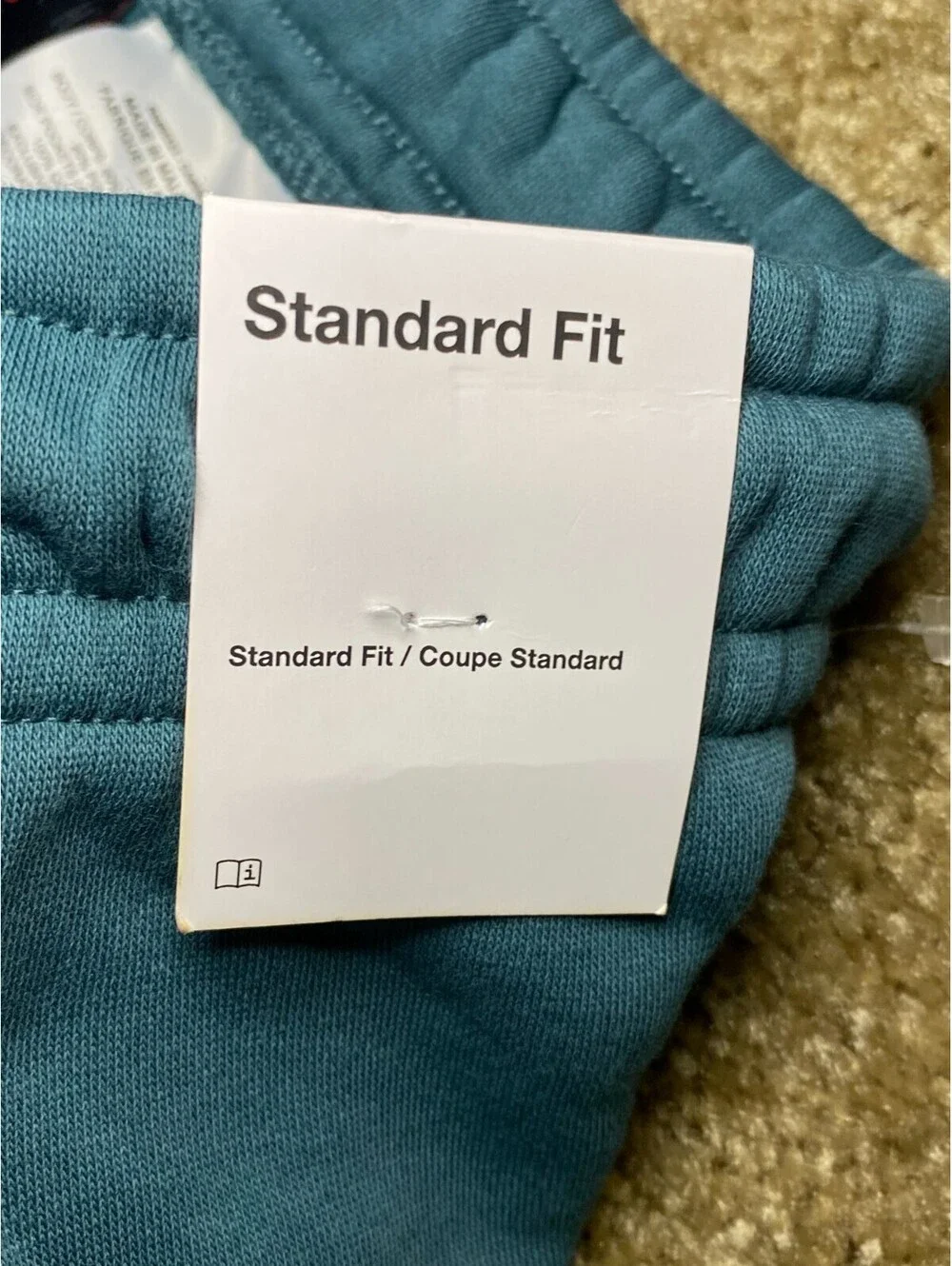 Jordan Sweatpants Mens Large Blue Spellout Logo Cotton Standard Fit Tapered Leg
